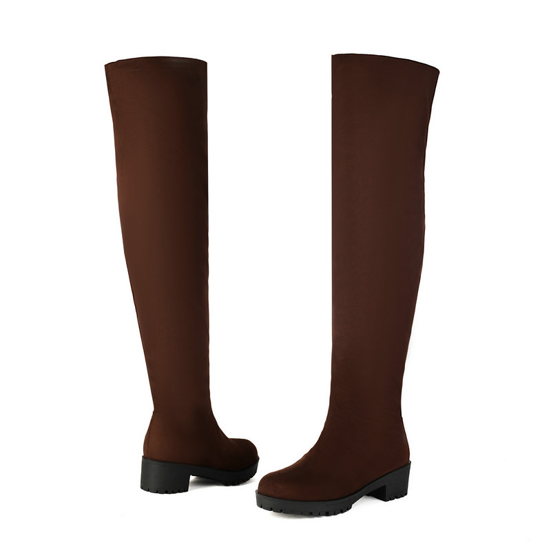 Faux Suede Leather Flock Slip- - Sock Boot Women review and price