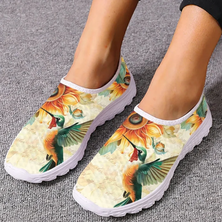Hummingbird Sunflower Print Lo - Women Shoes Tennis review and price