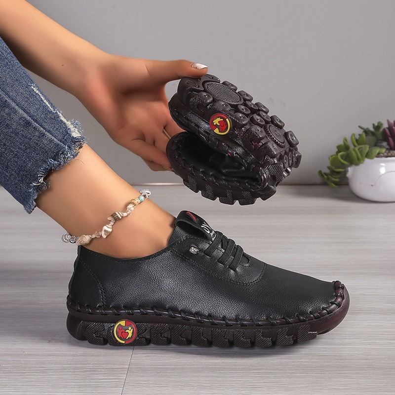 Women Leather Casual Shoes Lac - Oxford Lace Up Women review and price