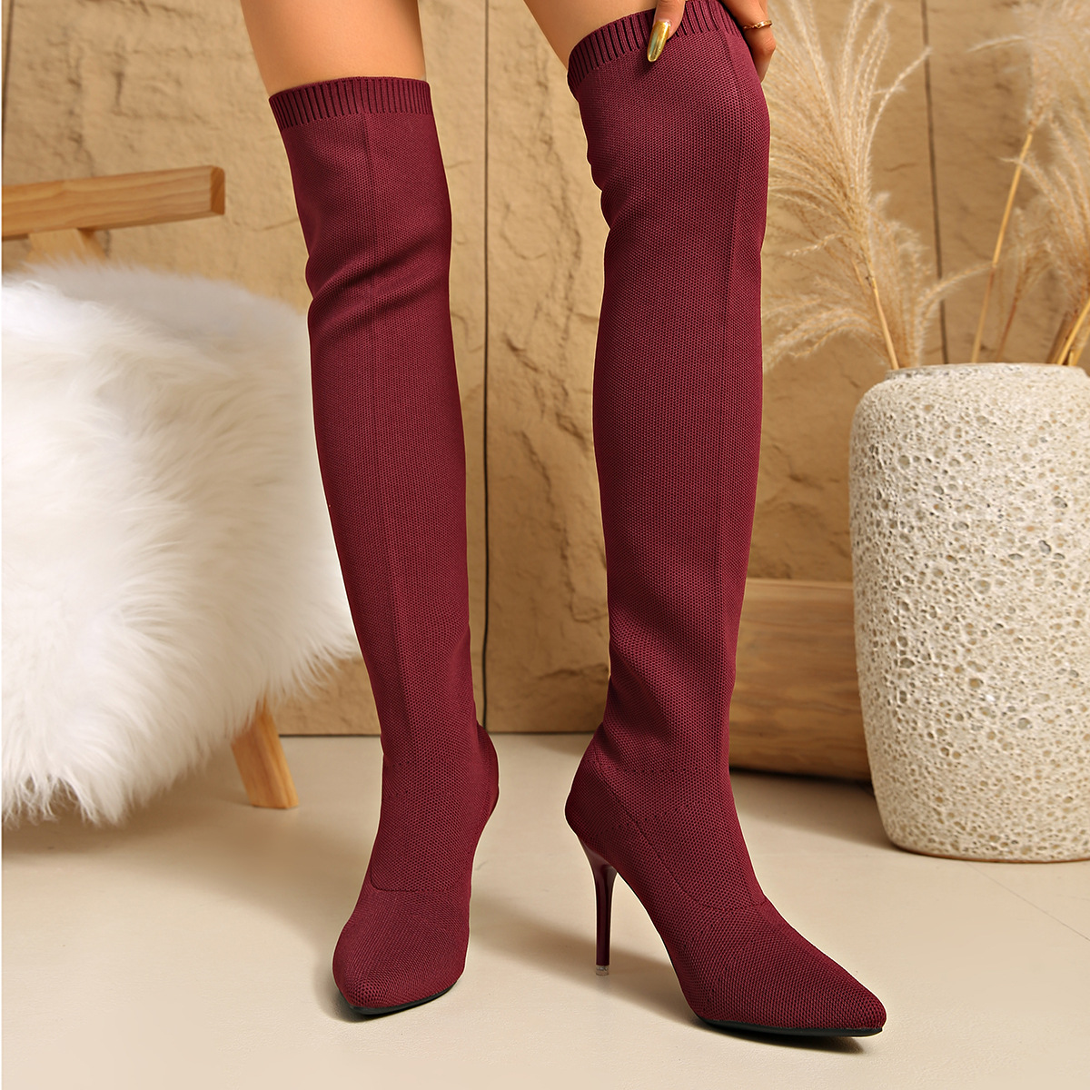 Over-the-knee Sock Boots Women - Sock Boot Women review and price