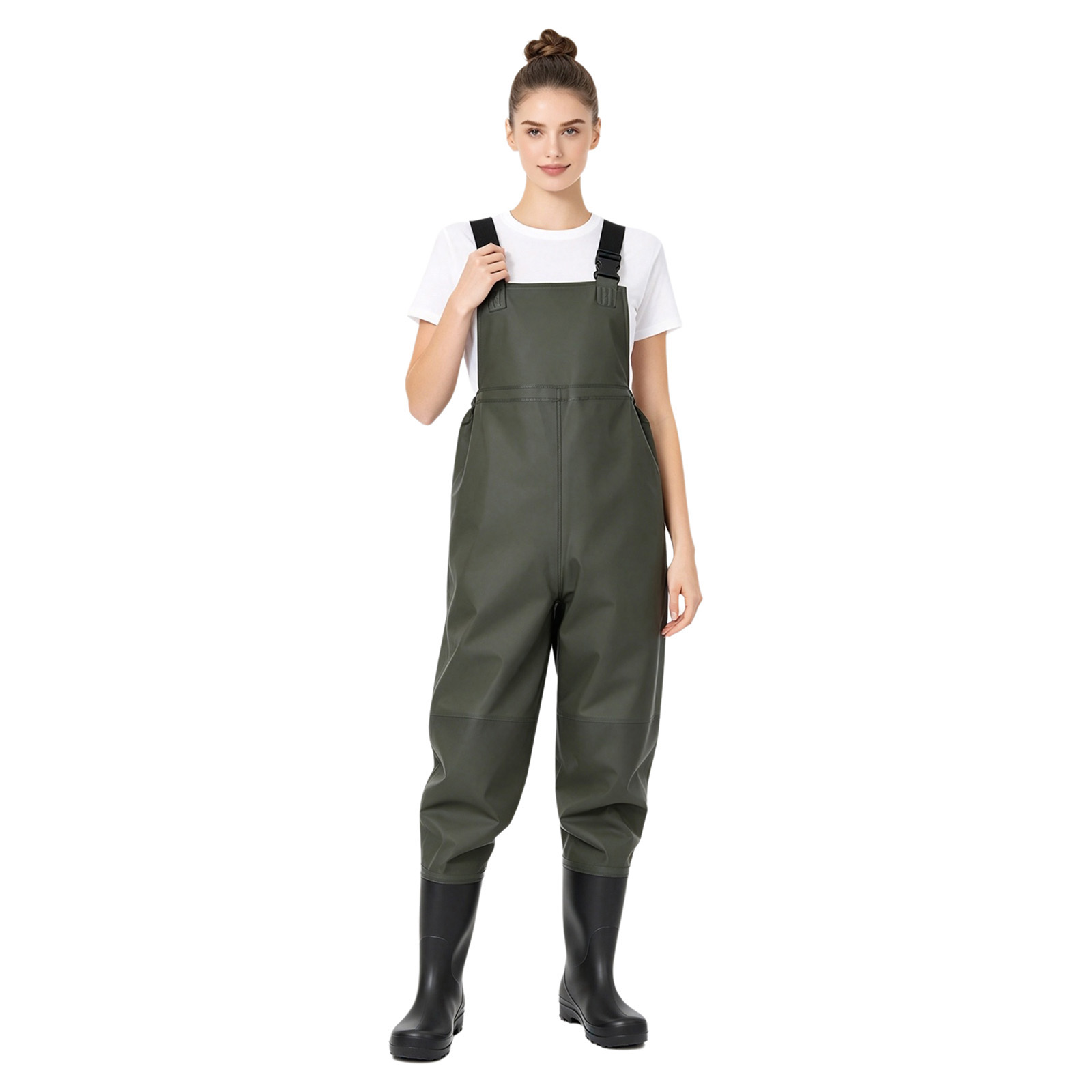 Women Half-body PVC Waders Pan - Women Shoes Xxl review and price