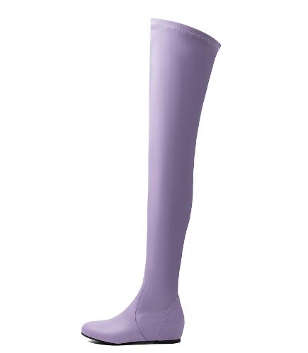 Lavender Solid Stretch Over Th - Sock Boot Women review and price