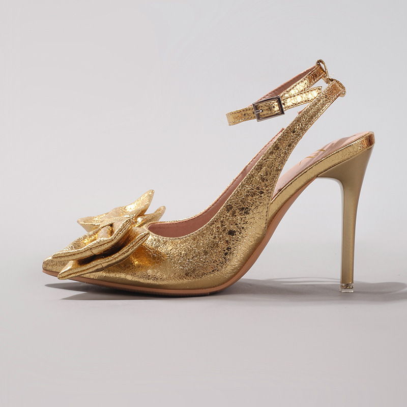 Elegant Bowknot Pointed Toe Pu - Women'S Shoes Quality review and price